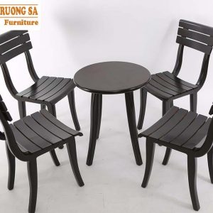 bộ bàn ghế gỗ cafe Alto 02