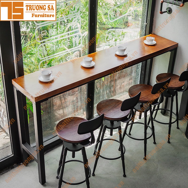 Bộ bàn ghế bar cafe đẹp - FURNI JSC - Nhà cung cấp nội thất chuyên nghiệp