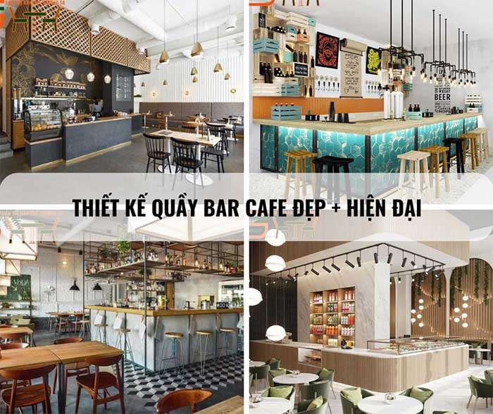 Top 20+ mẫu thiết kế quầy Bar Cafe đẹp, hiện đại nhất 2024