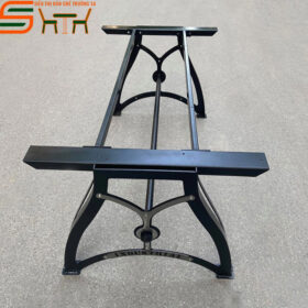 Chân bàn ăn gỗ nguyên khối SBA12 bằng sắt