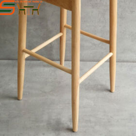 Ghế Bar mặt tròn STGB02 – gỗ cao su