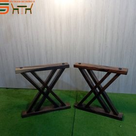 Chân bàn gỗ STCBG01 hình chữ X