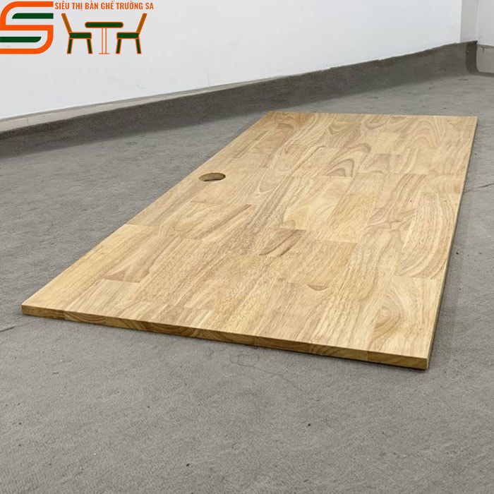 Mặt bàn gỗ cao su hình chữ nhật STMB02 100x60cm
