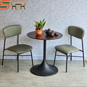 Bàn ghế Cafe STCF03 – mặt bàn tròn