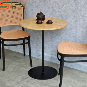 Bộ bàn ghế Cafe STCF04 – mặt bàn tròn