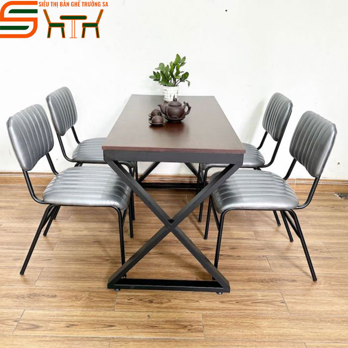 Bộ bàn ăn nhà hàng STNH10 – 4 ghế