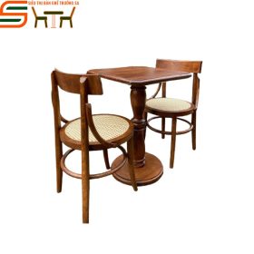 Bộ bàn ghế Cafe gỗ STCF37
