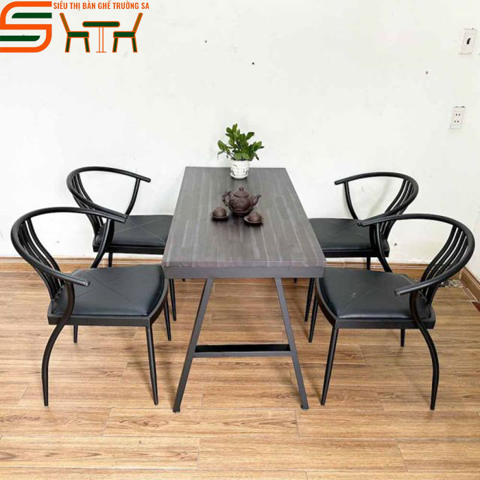 Bộ bàn ăn nhà hàng STNH07 - 4 ghế