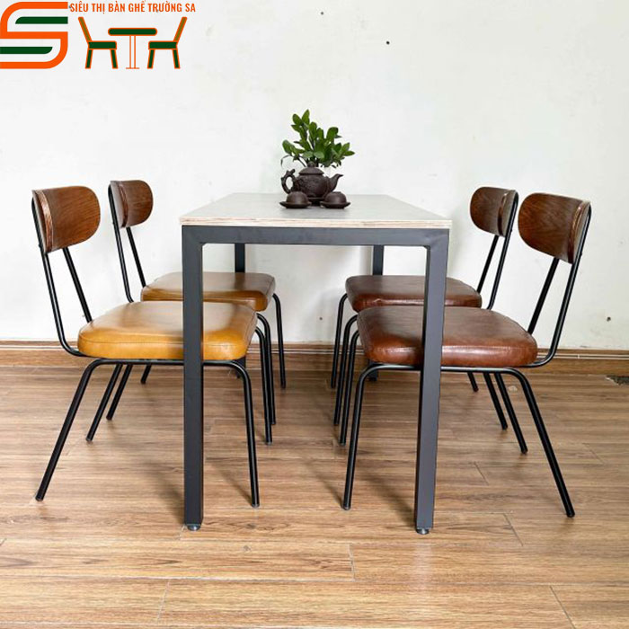 Bộ bàn ăn nhà hàng STNH08 - 4 ghế