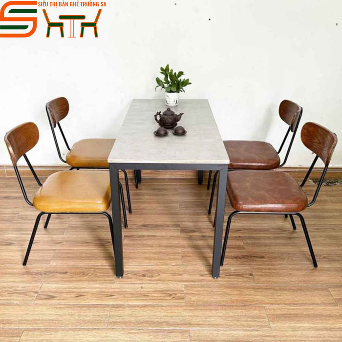 Bộ bàn ăn nhà hàng STNH08 – 4 ghế