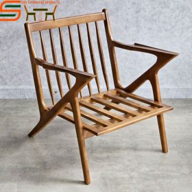 Ghế bành khung gỗ cao su ST20 bọc nệm vải