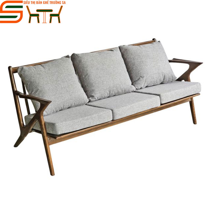 Ghế Sofa Cafe băng dài STSF14 khung gỗ Ash