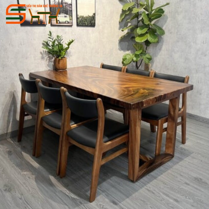 Bộ bàn ăn 6 ghế bella sang trọng – STBA608