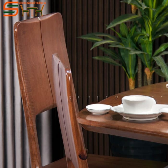 Bộ bàn ăn 8 ghế gỗ óc chó nhập khẩu cao cấp – STBA808