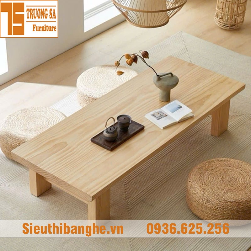 Bàn trà Nhật gỗ tự nhiên đẹp BTN36