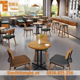 Mẫu bàn ghế quán cafe STCF728