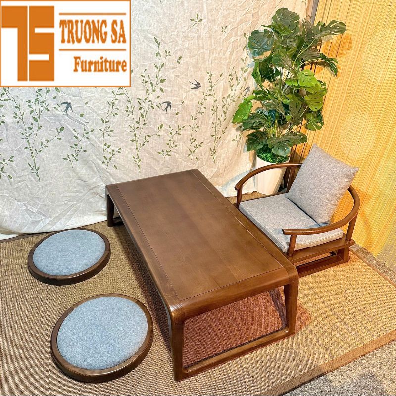 Bàn trà Nhật gỗ tự nhiên BTN38