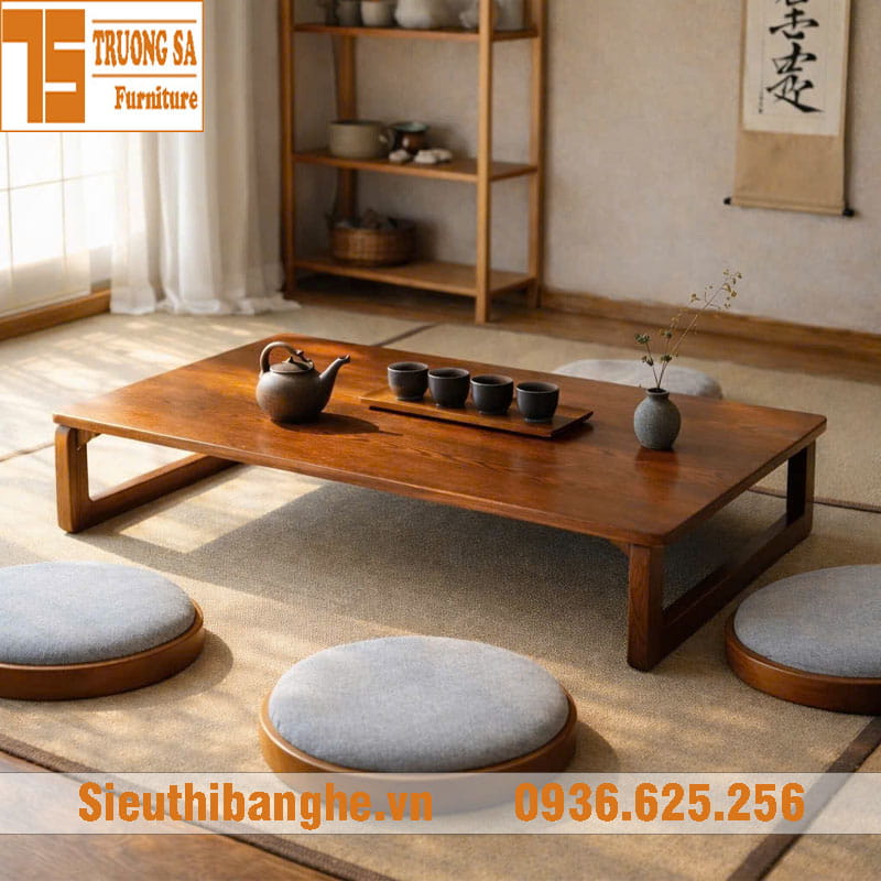 Bàn trà ngồi bệt kiểu Nhật STTN461